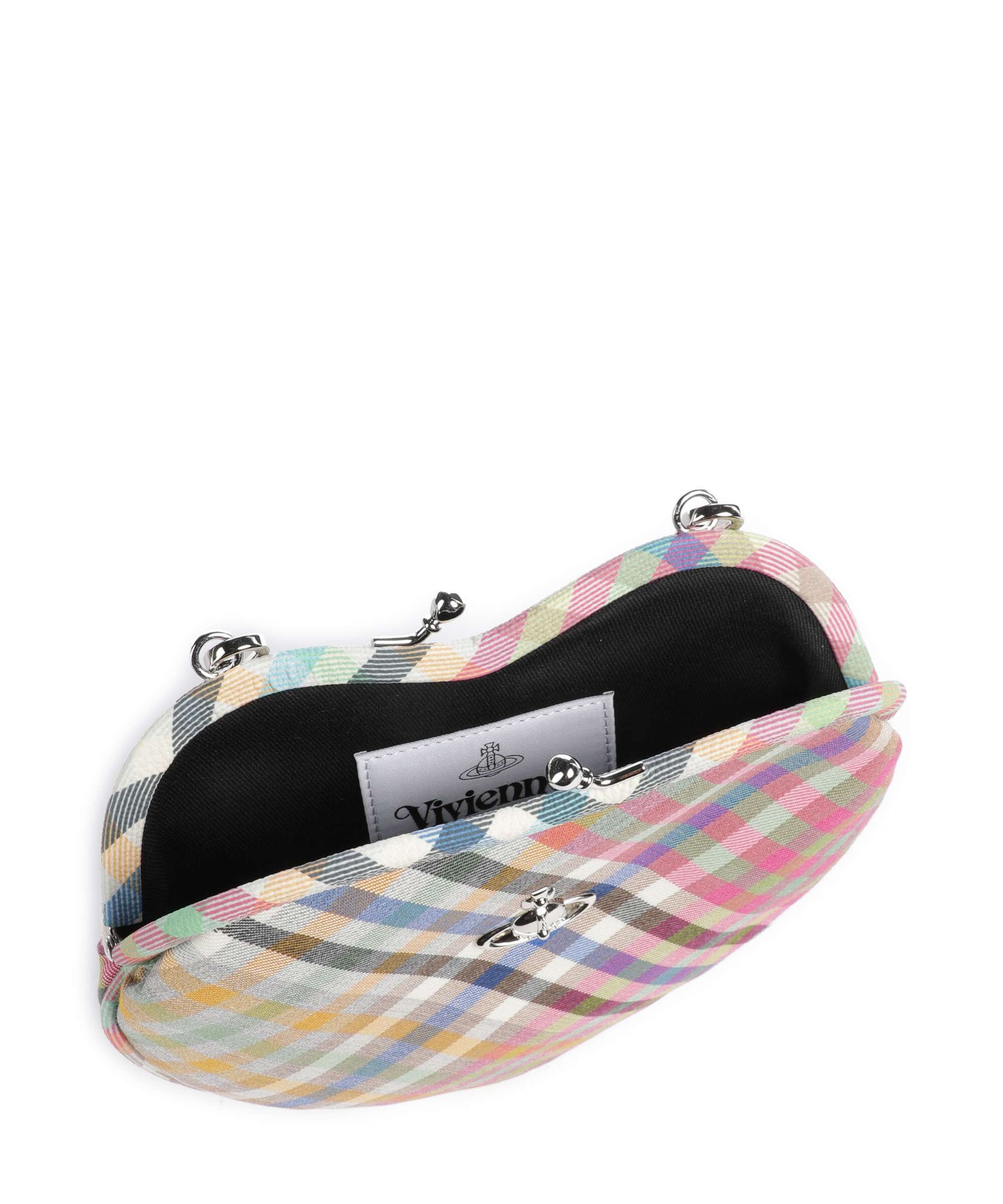 Vivienne Westwood Belle Heart Frame Heather Check Crossbody bag multicolour - Image 6