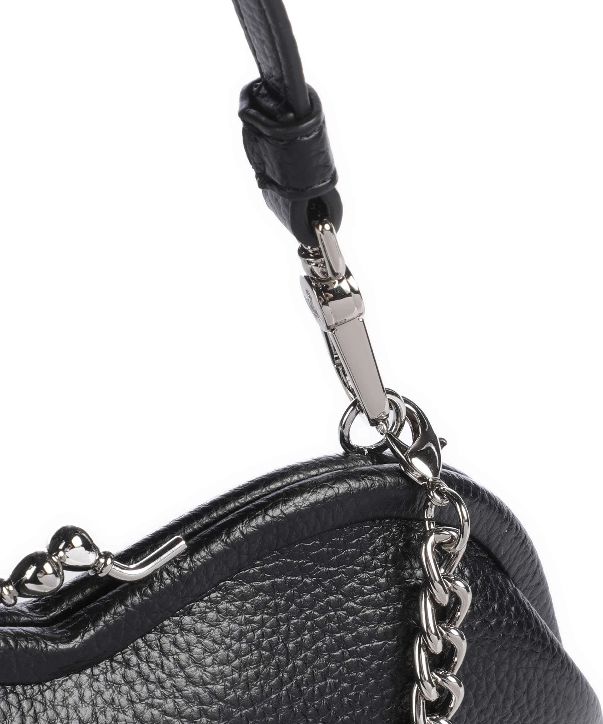 Vivienne Westwood Belle Heart Frame Re-Vegan Grain Shoulder bag black - Image 4