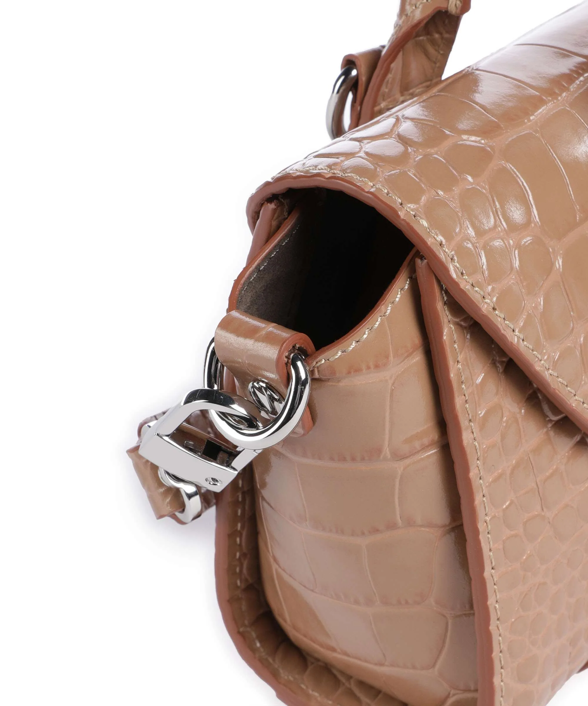 Vivienne Westwood Bettina Embossed Croc Mini Handbag dusty pink - Image 4
