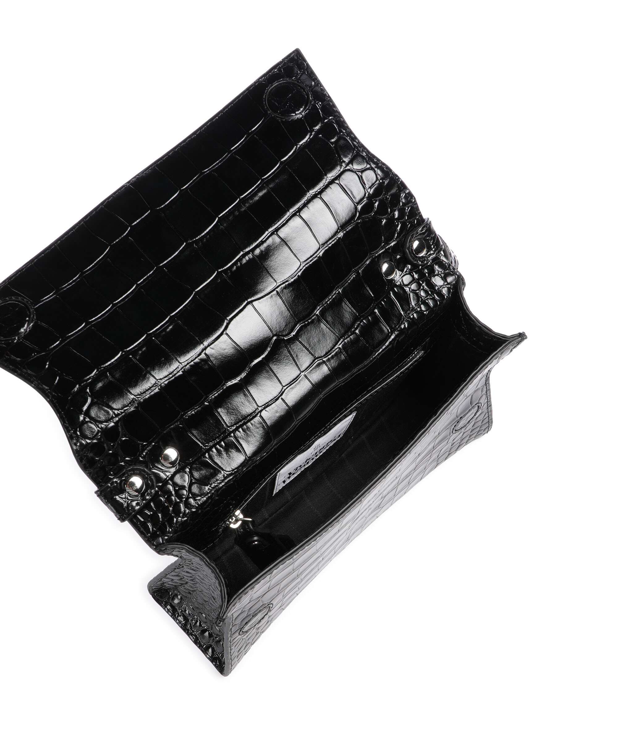 Vivienne Westwood Bianca Embossed Croc S Shoulder bag black - Image 6