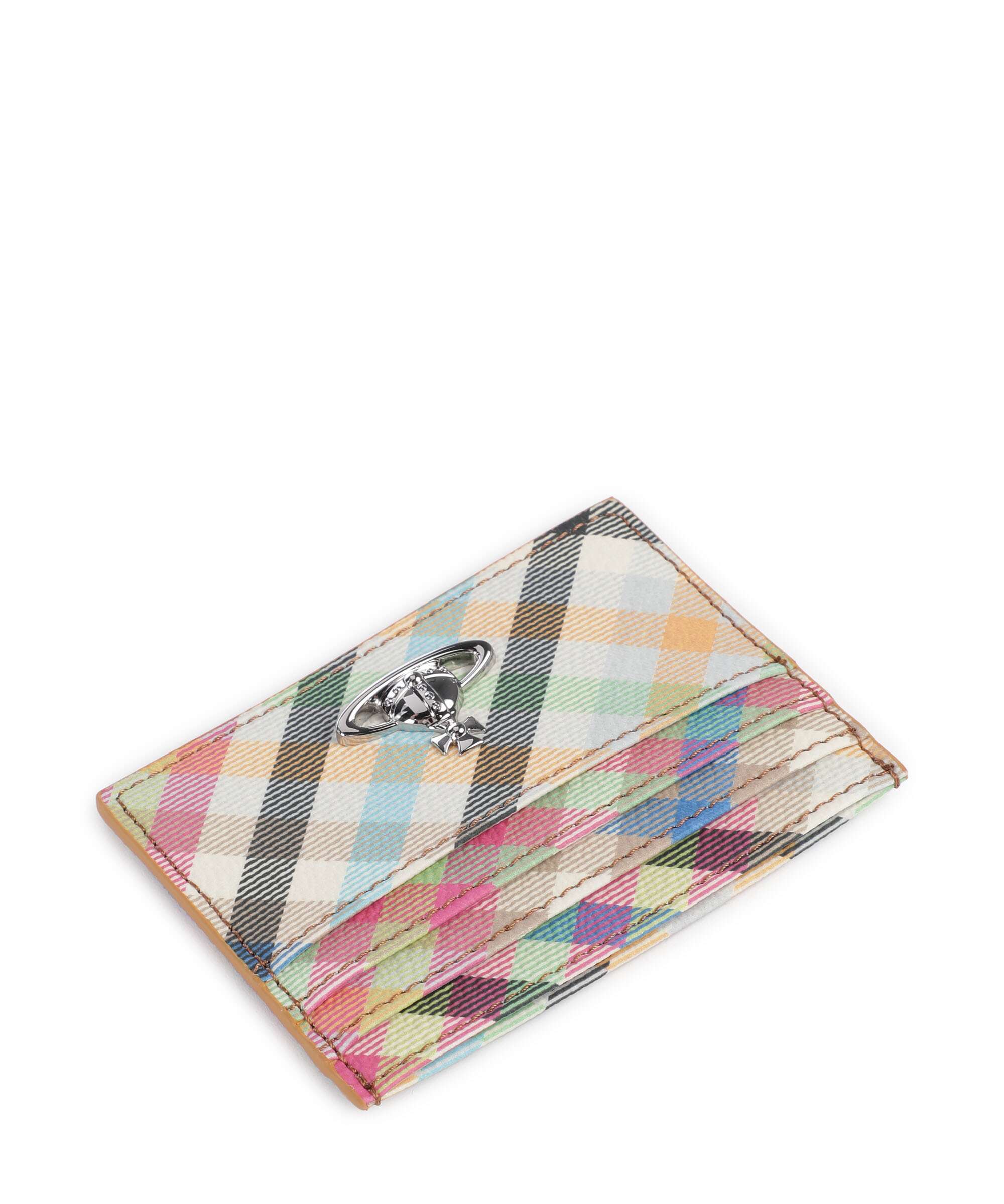 Vivienne Westwood Buccia D'Arancia Credit card holder heather plaid - Image 3