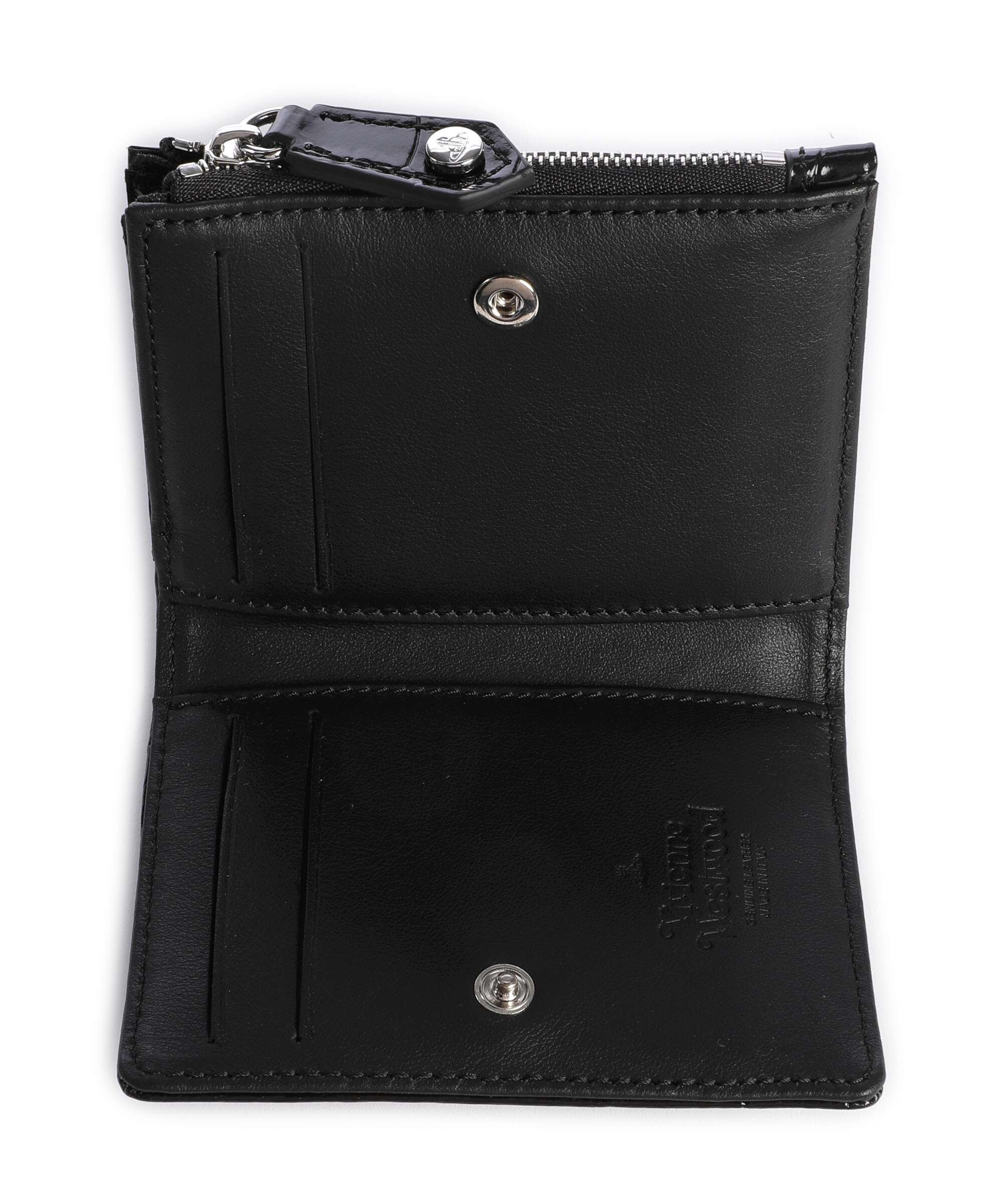 Vivienne Westwood Embossed Croc Slim Wallet black - Image 2