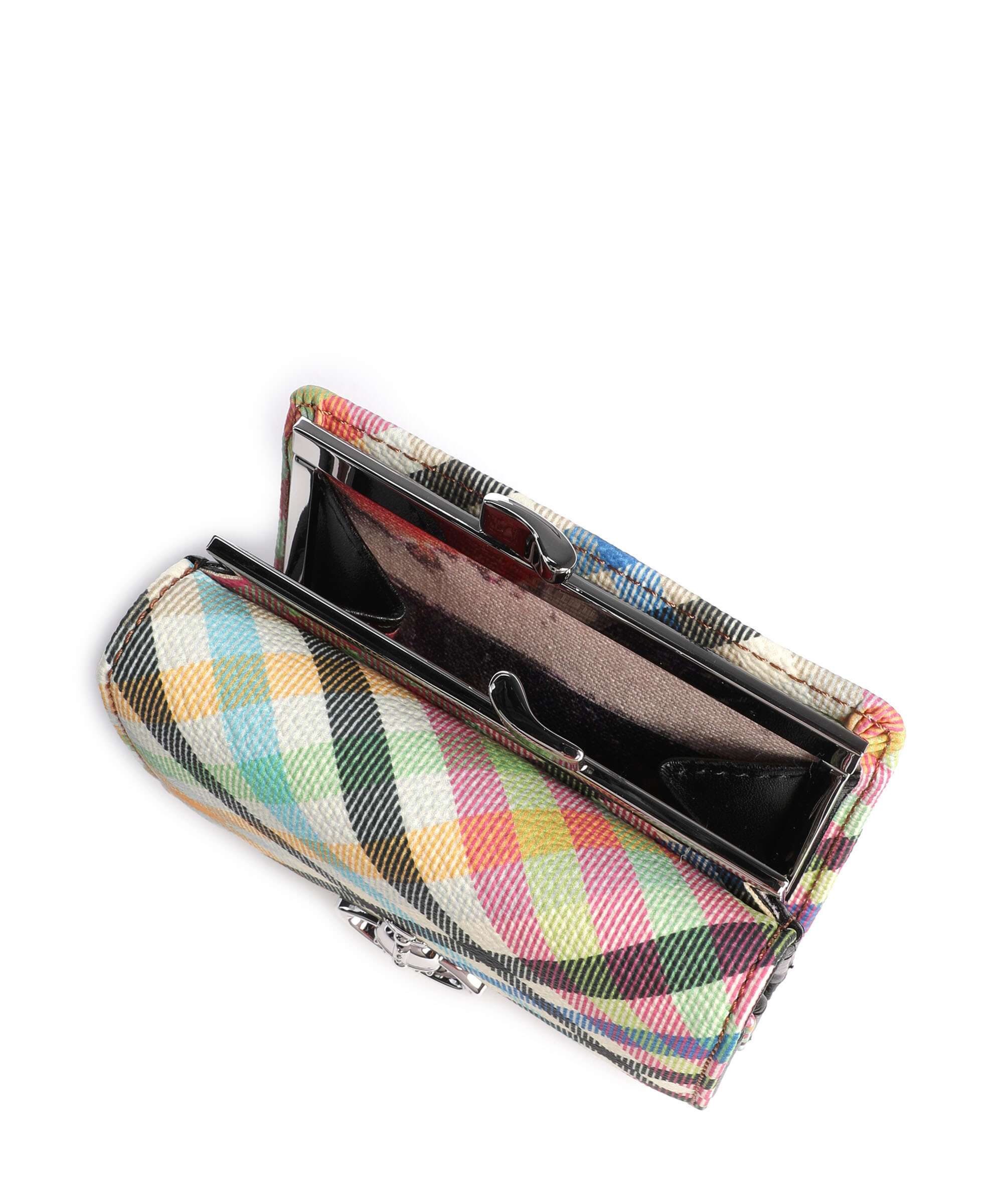 Vivienne Westwood Frame Buccia D'Arancia Small Wallet heather plaid - Image 3