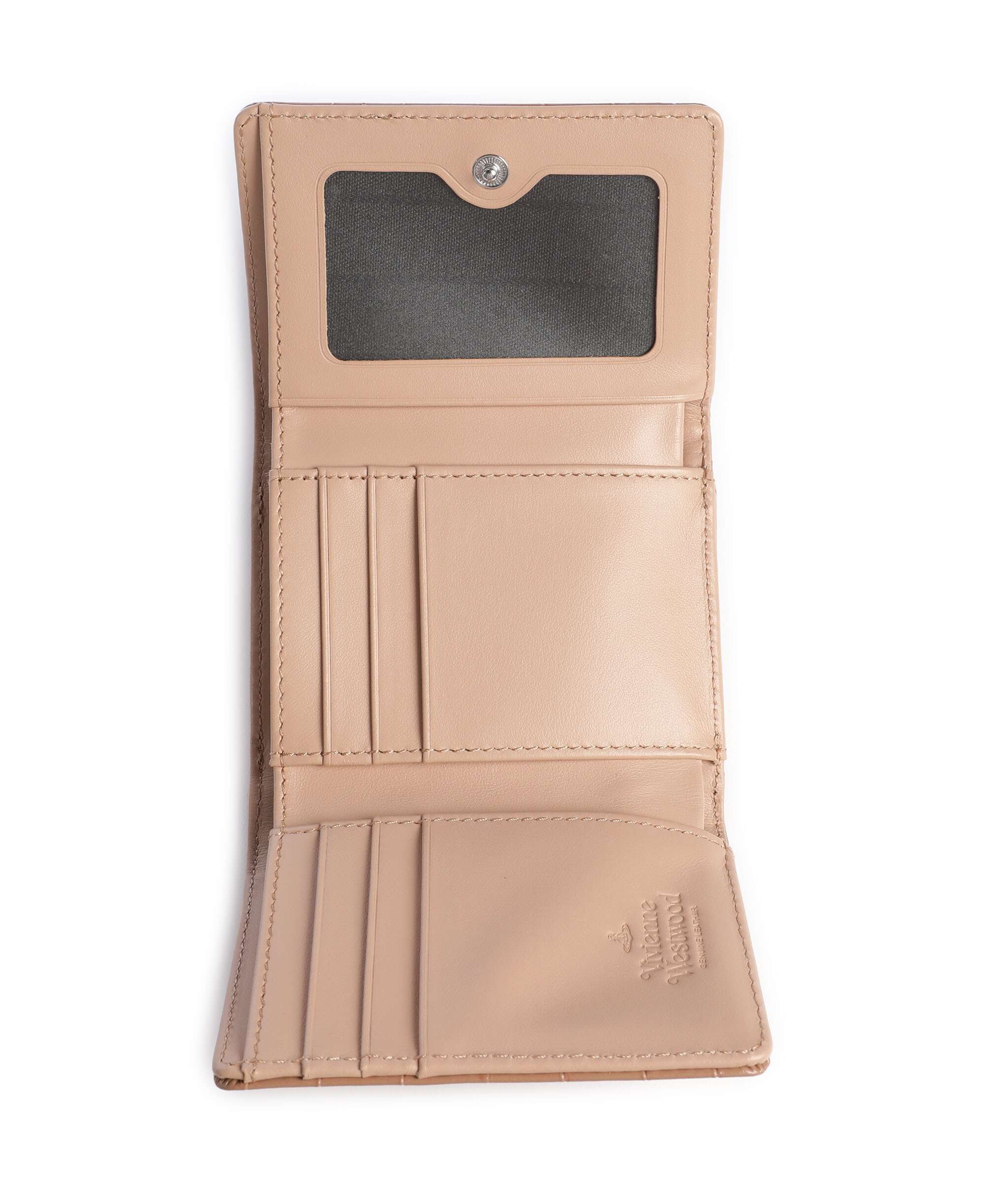 Vivienne Westwood Frame Embossed Croc Small Wallet dusty pink - Image 2
