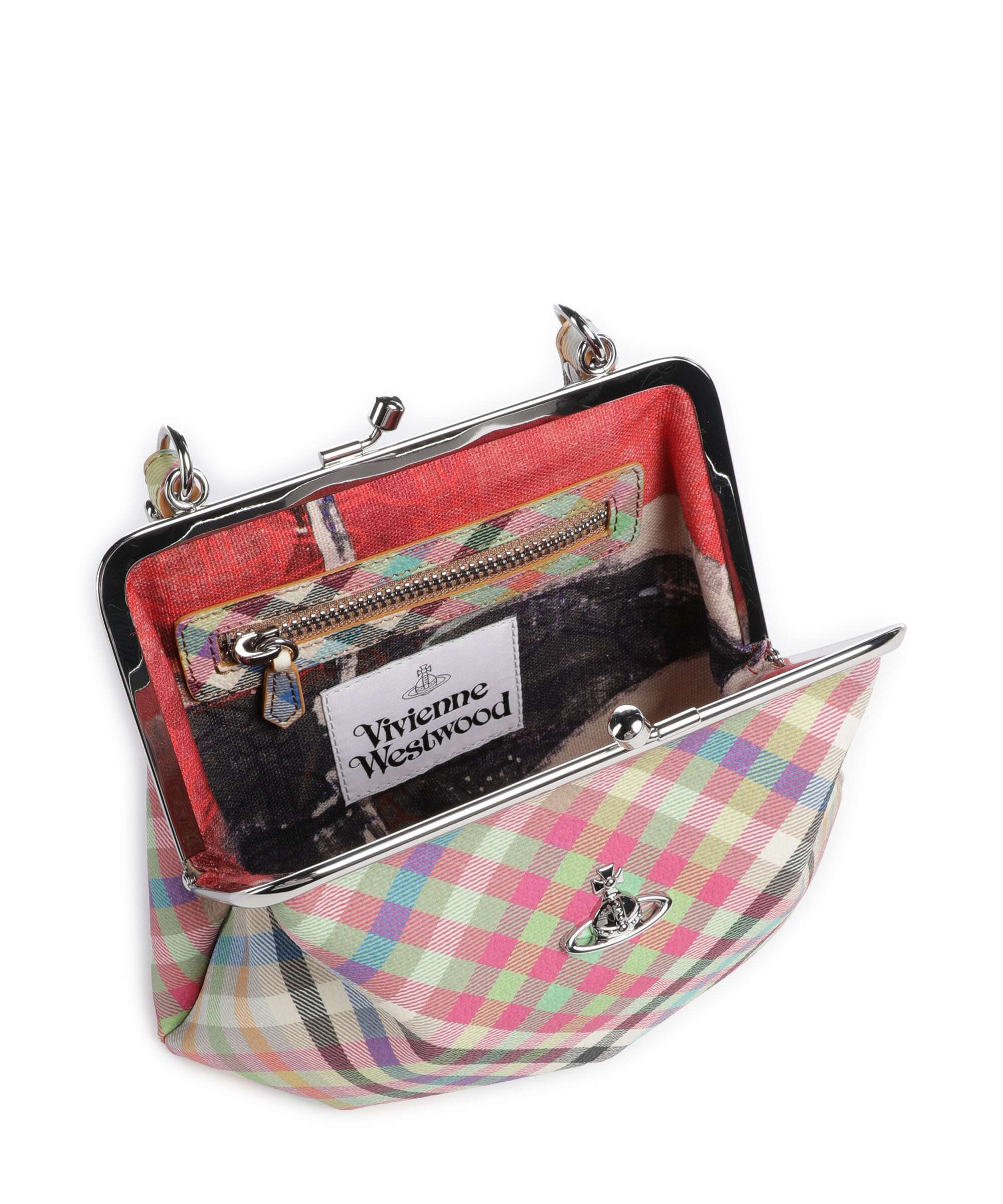 Vivienne Westwood Granny Frame Buccia D'Arancia Handbag heather plaid - Image 6