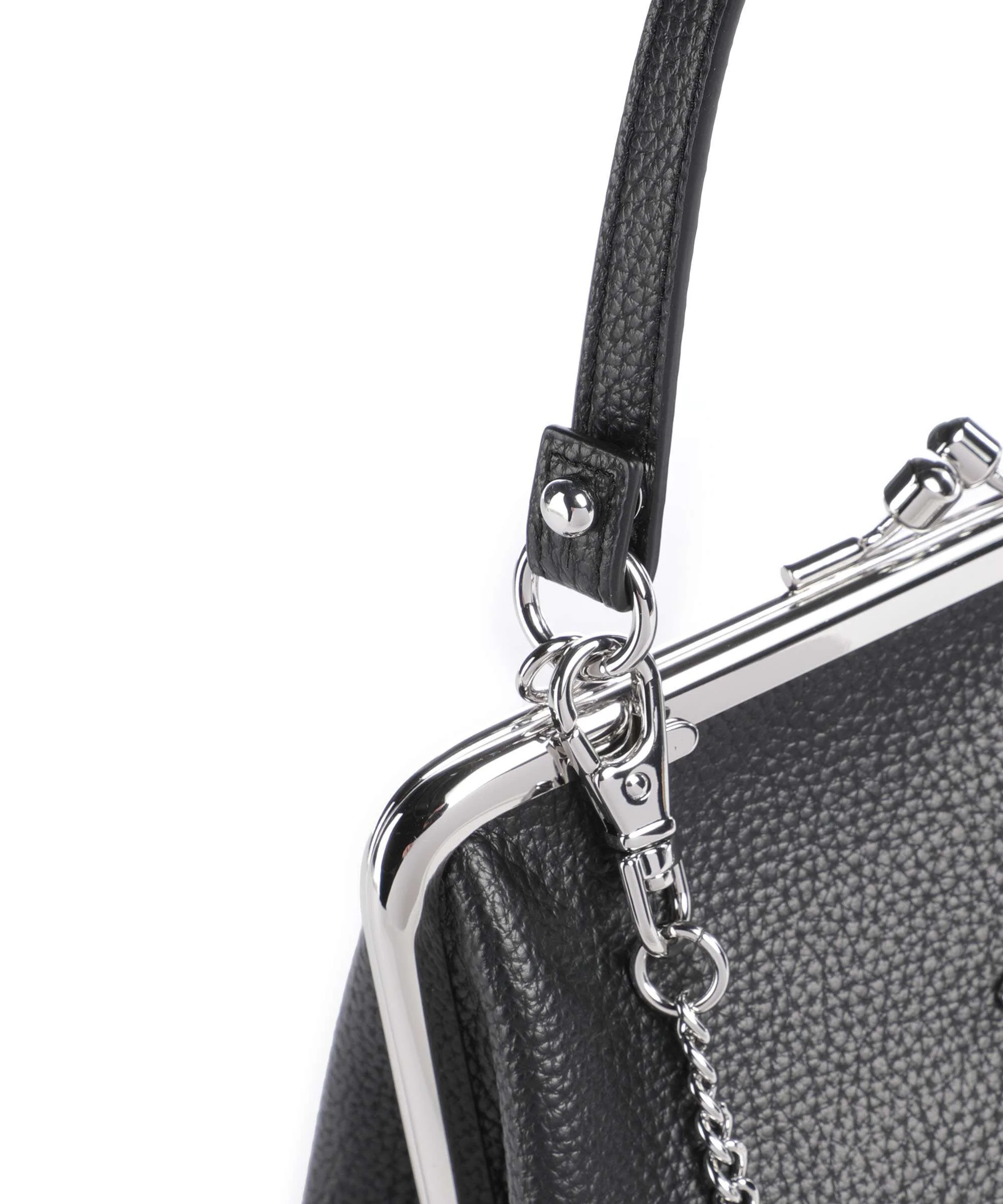 Vivienne Westwood Granny Frame Grain Handbag black - Image 4