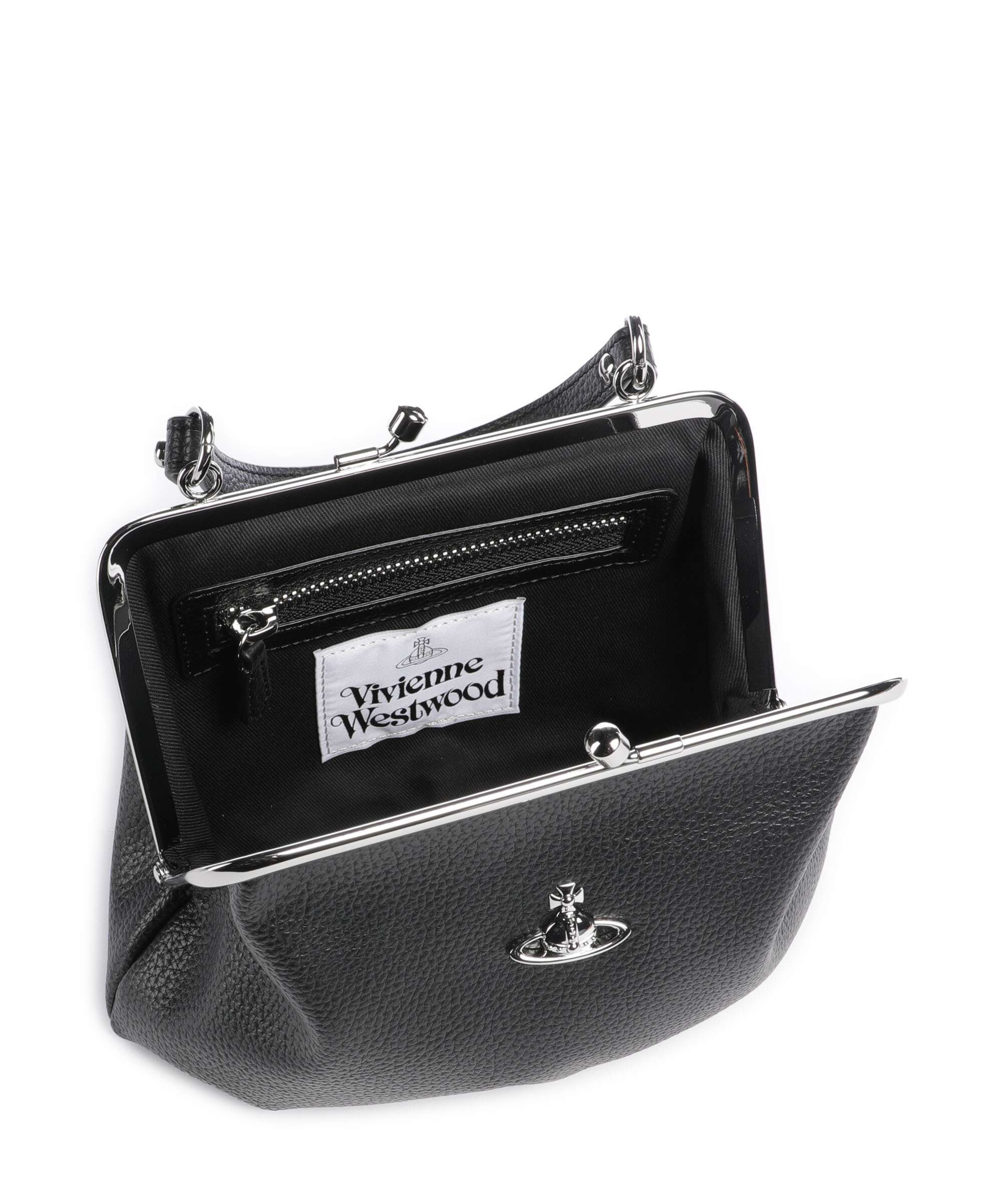 Vivienne Westwood Granny Frame Grain Handbag black - Image 6