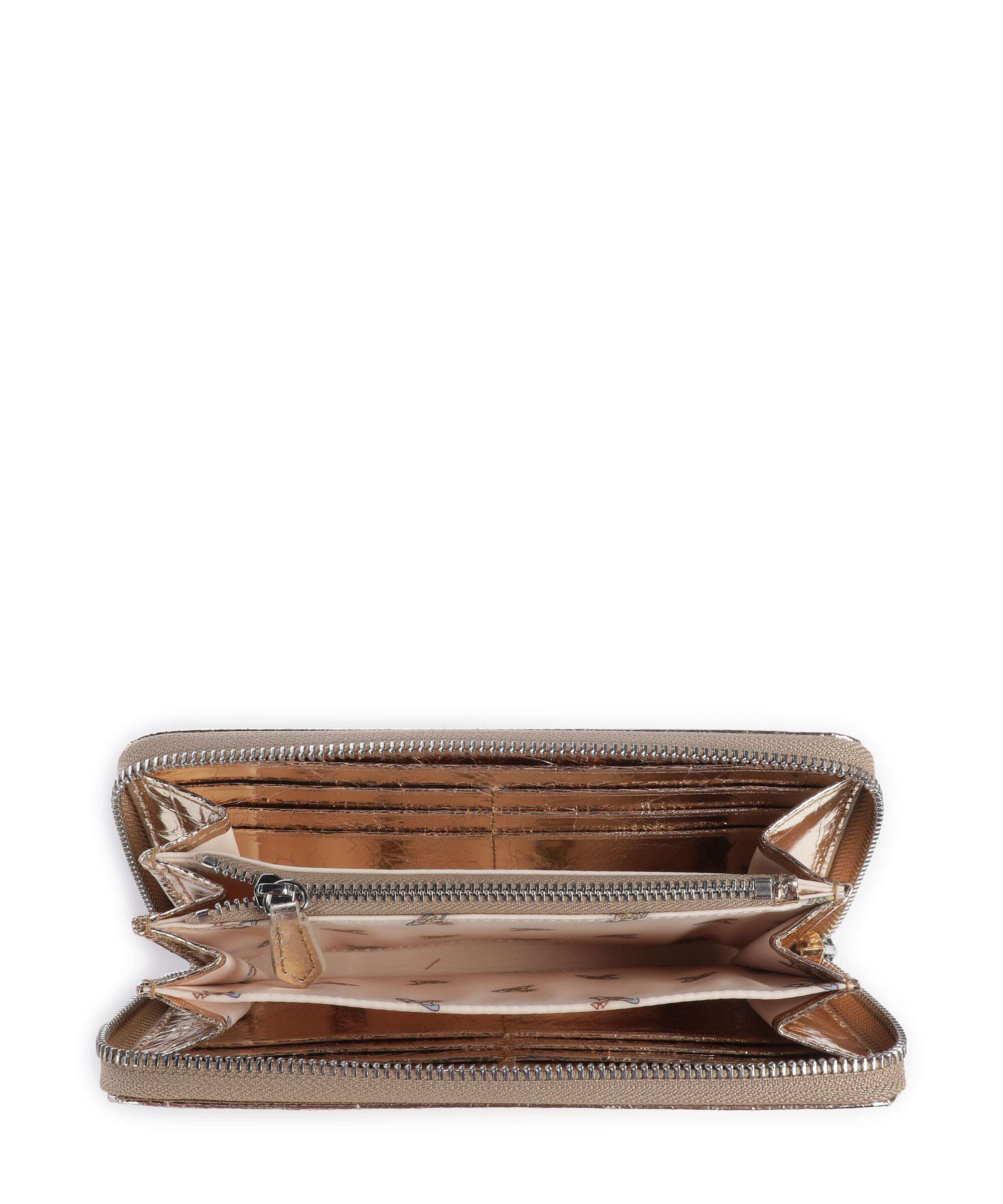 Vivienne Westwood Metallic Crinkle Classic Wallet gold - Image 2