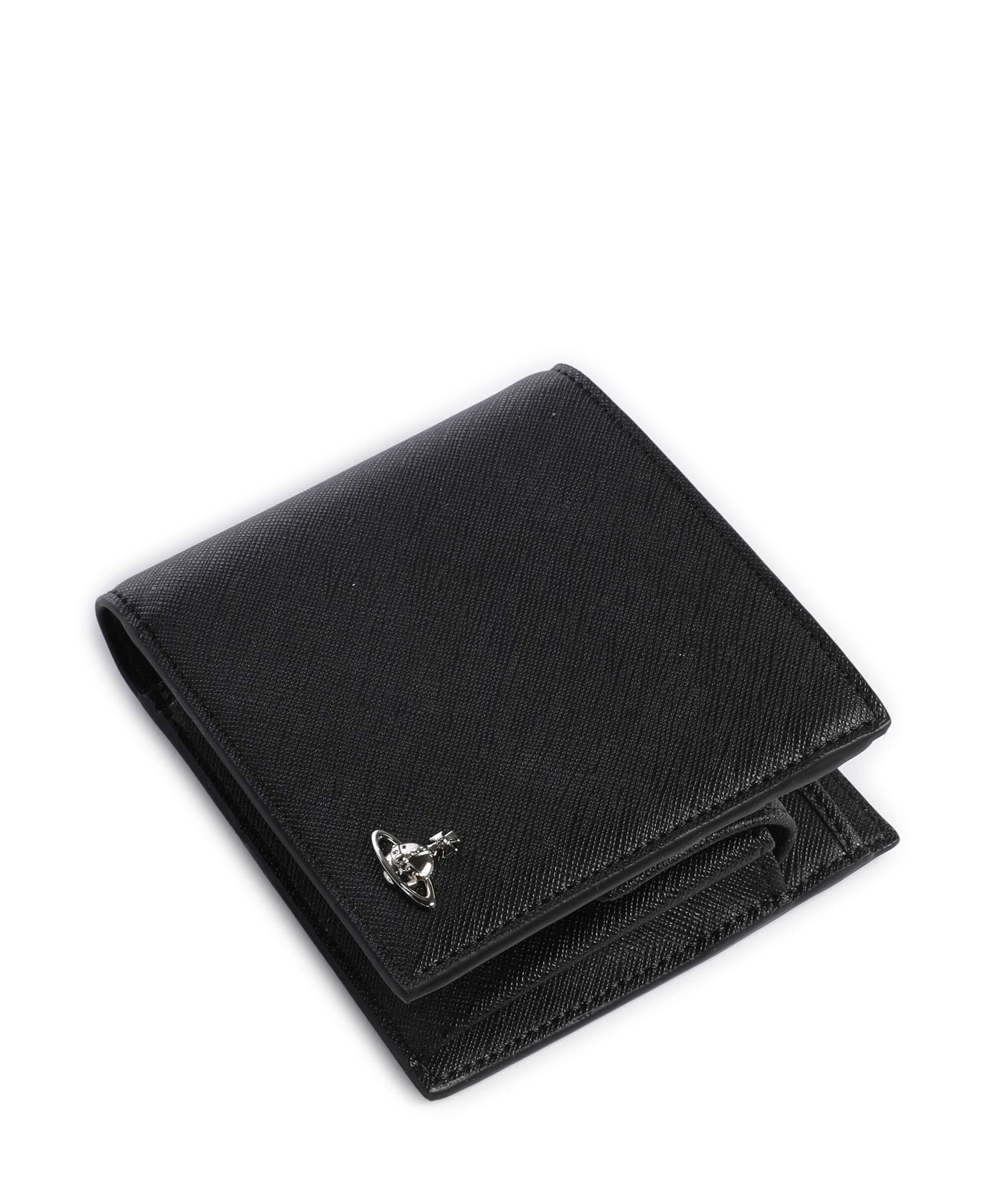 Vivienne Westwood Saffiano Plain Wallet black - Image 4