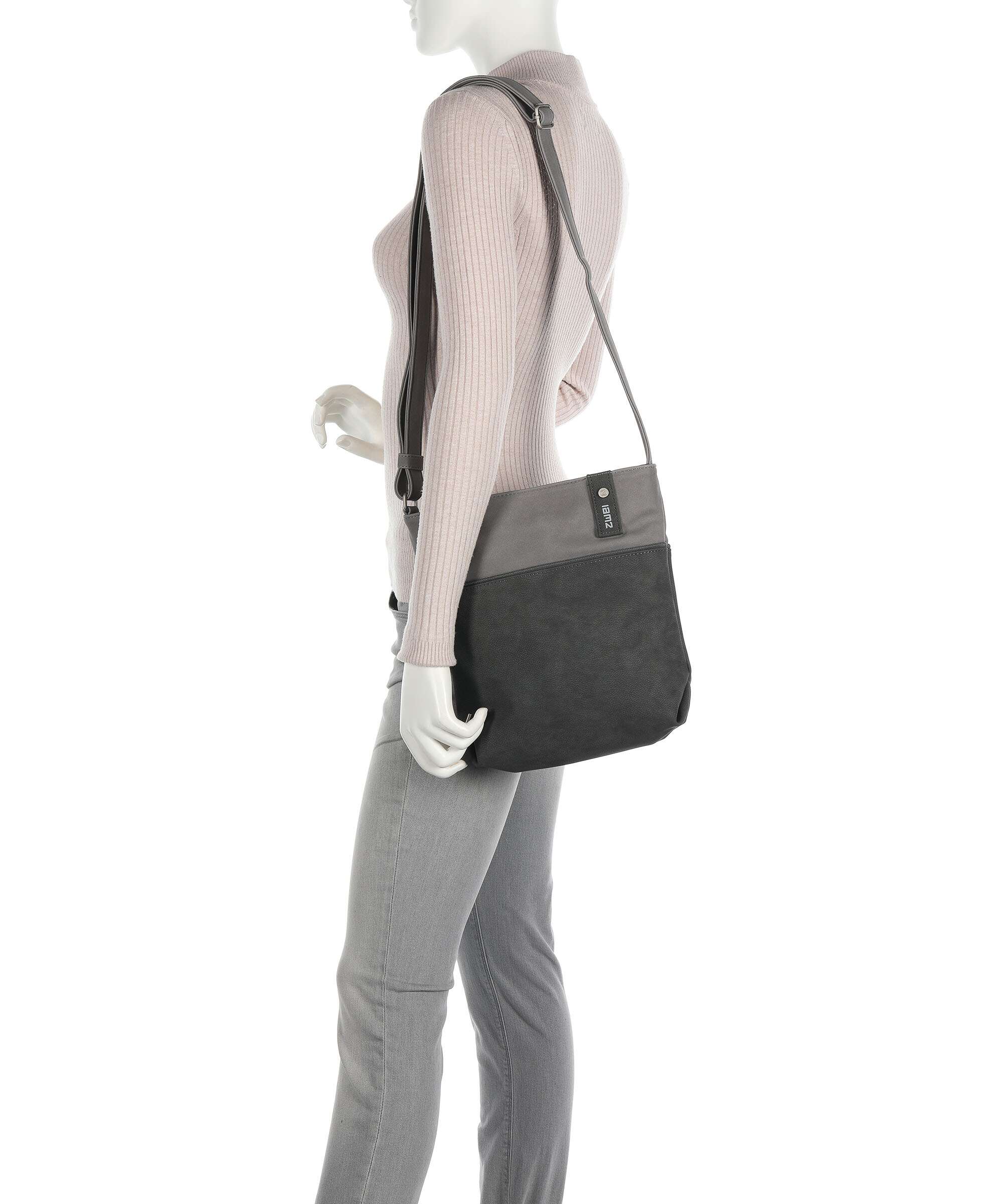 Zwei Jana J10 Shoulder bag nubuk stone - Image 3
