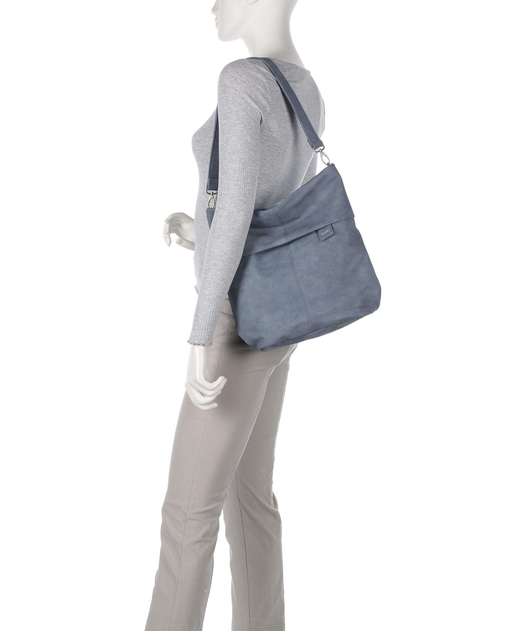 Zwei Mademoiselle.M M12 Hobo bag nubuk sky - Image 3